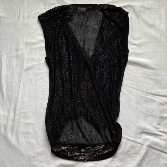 Harley Davidson Twist Front Lace Back Top - Picture 4 of 9